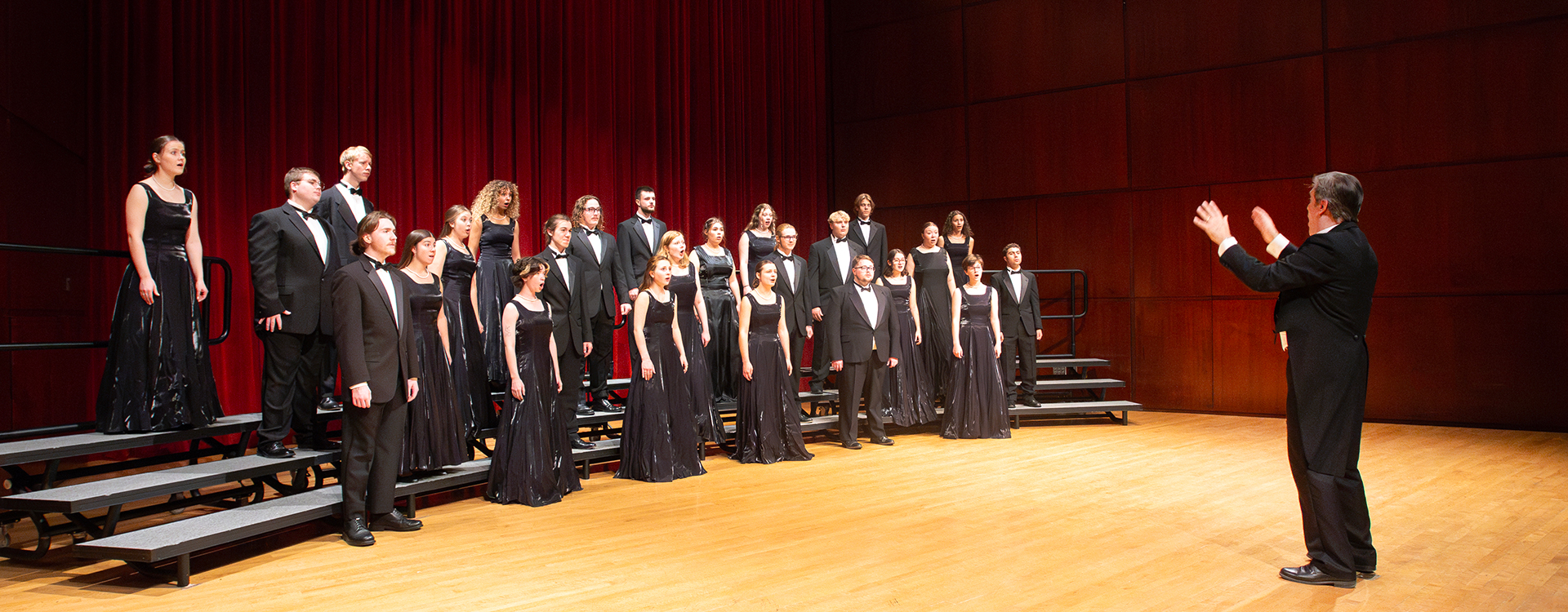 Chamber choir singing